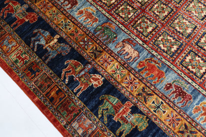 142 x 197 cm | Pazyryk Afghan Tribal Hand Knotted Veg Dye Wool carpet