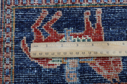 142 x 197 cm | Pazyryk Afghan Tribal Hand Knotted Veg Dye Wool carpet