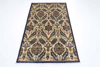 121 x 185 cm | Suzani Oriental Area Rug Afghan Hand Knotted Veg Dye Wool carpet