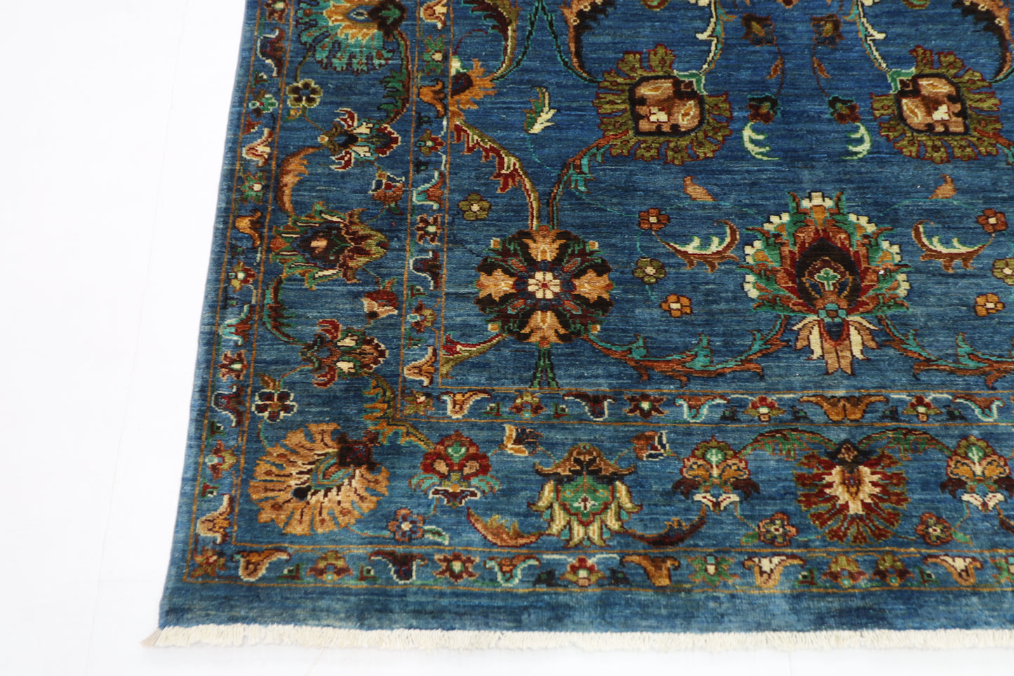 154 x 209 cm | Sultani Afghan Tribal Hand Knotted Veg Dye Wool carpet