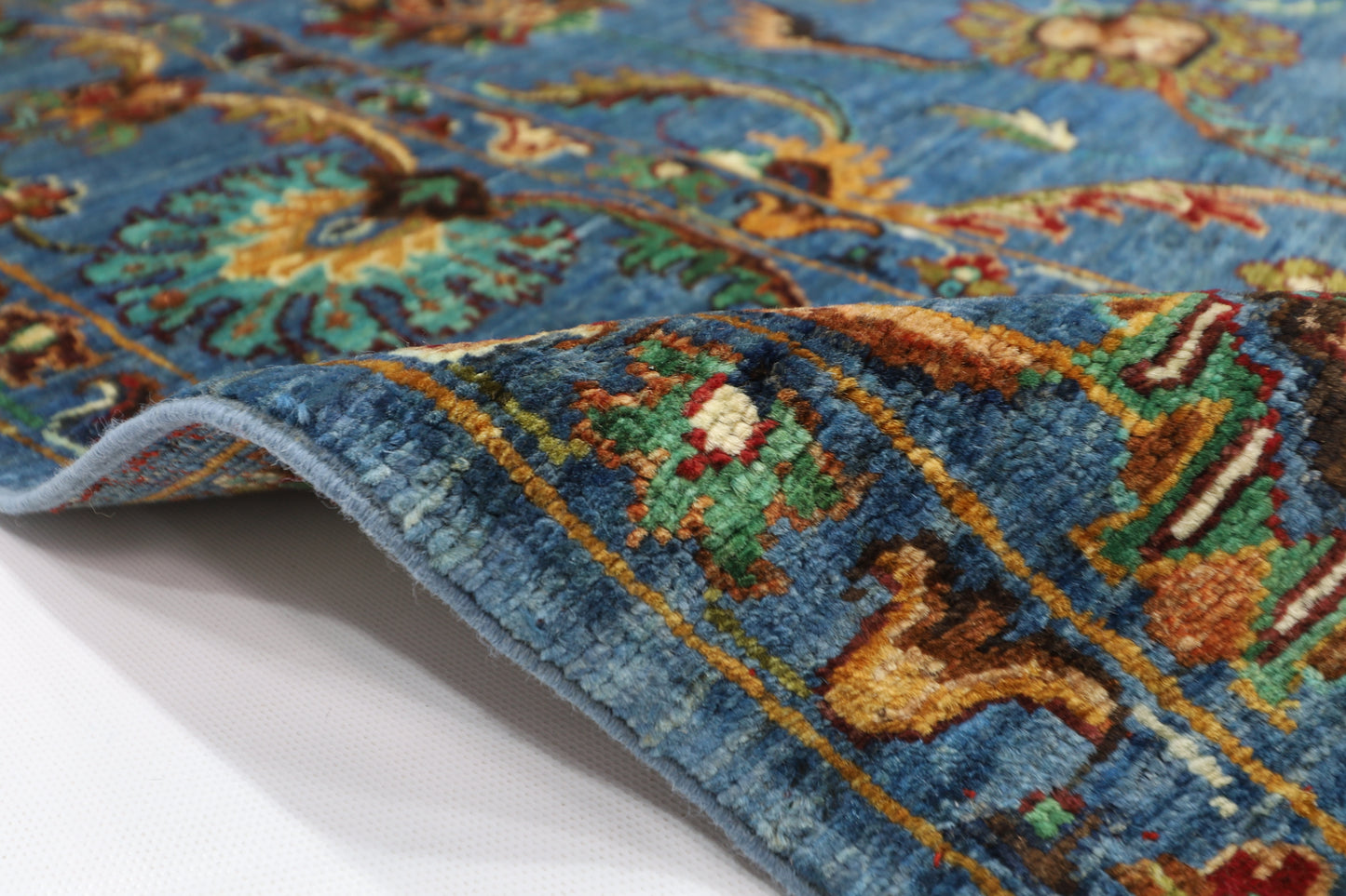 154 x 209 cm | Sultani Afghan Tribal Hand Knotted Veg Dye Wool carpet