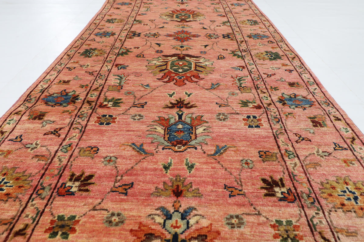 245 x 301 cm | Alfombra afgana de lana teñida con vegetales anudada a mano diseño Kawros