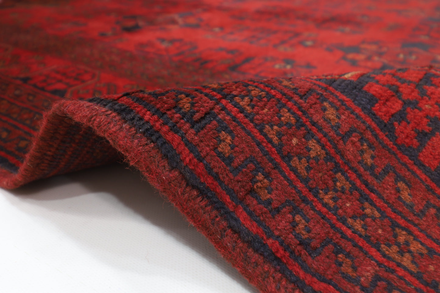130 x 201 cm | Bokhara Red Oriental Area Rug Afghan Hand Knotted Wool carpet