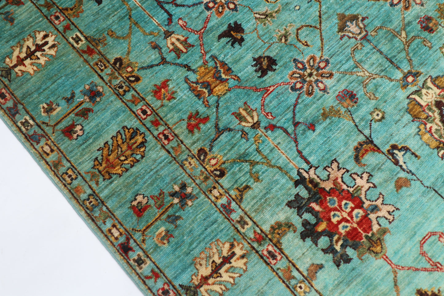 151 x 195 cm | Sultani Oriental Area Rug Afghan Hand Knotted Veg Dye Wool carpet