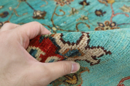 151 x 195 cm | Sultani Oriental Area Rug Afghan Hand Knotted Veg Dye Wool carpet