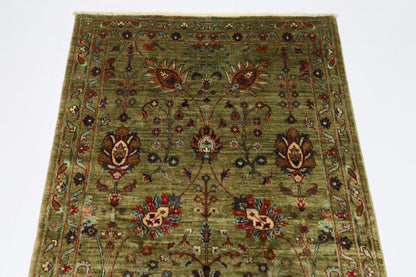 117 x 182 cm | Sultani Afghan Tribal Hand Knotted Veg Dye Wool carpet