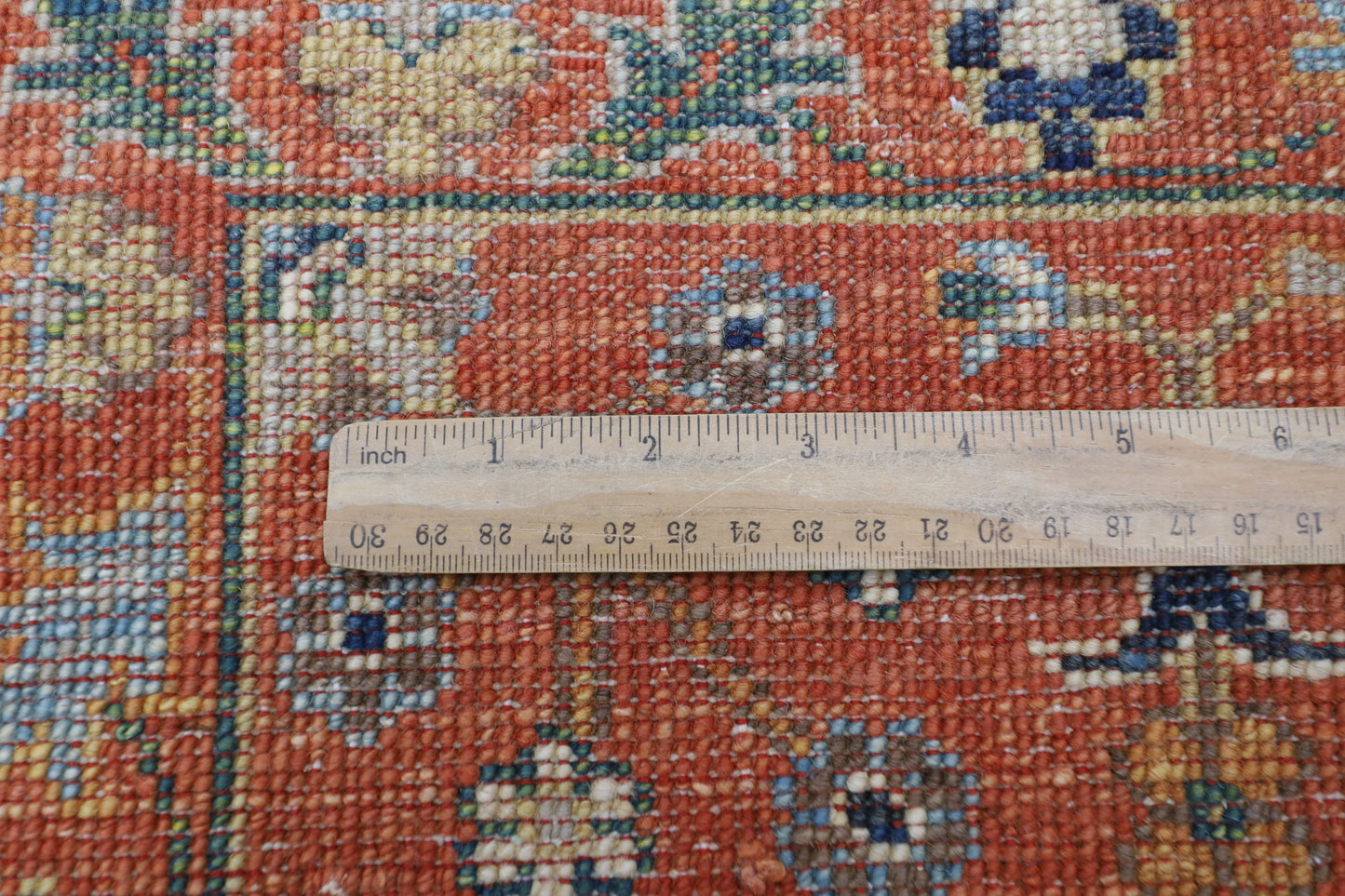 184 x 263 cm | Sultani Orange Oriental Area Rug Afghan Hand Knotted Veg Dye Wool carpet