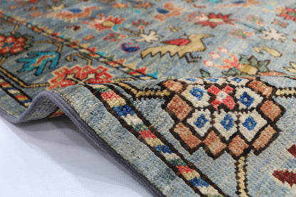 120 x 182 cm | Birds Afghan Tribal Hand Knotted Veg Dye Wool carpet