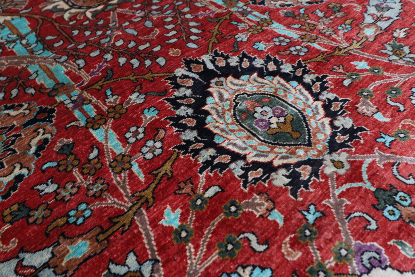 184 x 274 cm | Sickle Leaf Afghan Tribal Hand Knotted Veg Dye Wool carpet