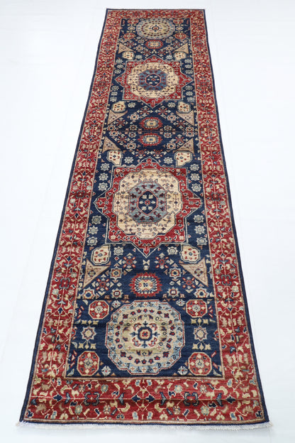245 x 301 cm | Alfombra afgana de lana teñida con vegetales anudada a mano diseño Kawros