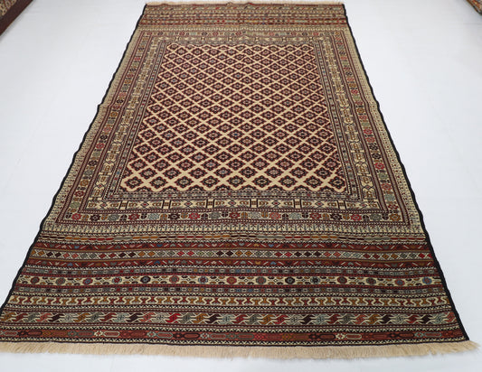 194 x 286 cm | Wool Sumak Kilim Area Traditional Hand Woven Oriental Kilim