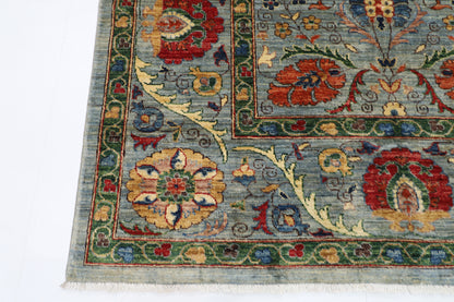 166 x 241 cm | Suzani Afghan Tribal Hand Knotted Veg Dye Wool carpet