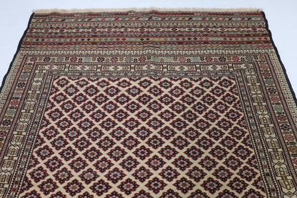199 x 291 cm | Alfombra Kilm Multicolor de Lana Tradicional Oriental Tejida a Mano