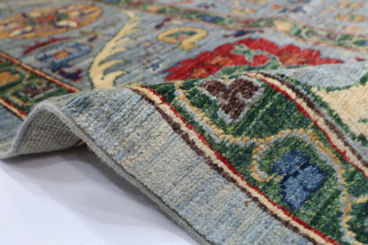 166 x 241 cm | Suzani Afghan Tribal Hand Knotted Veg Dye Wool carpet