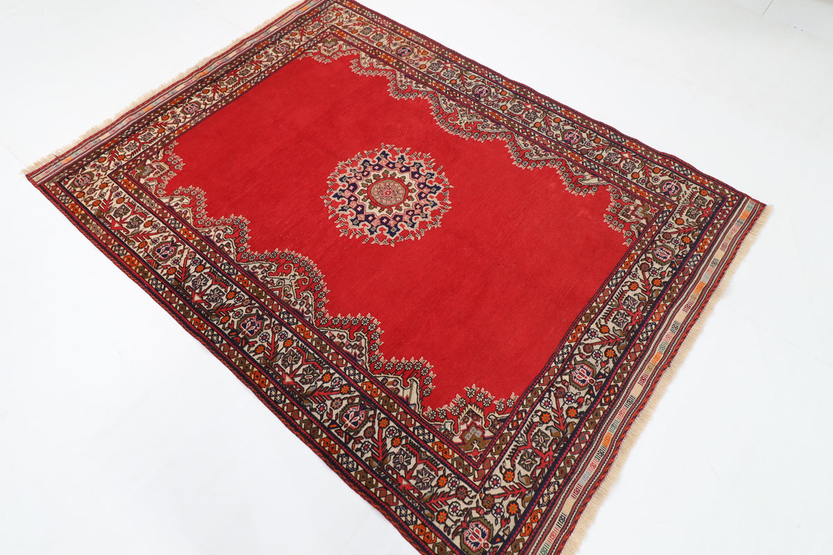199 x 291 cm | Alfombra Kilm Multicolor de Lana Tradicional Oriental Tejida a Mano