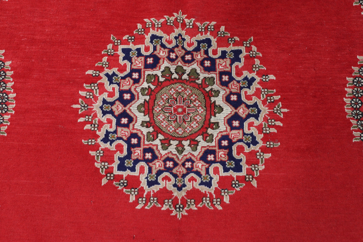199 x 291 cm | Alfombra Kilm Multicolor de Lana Tradicional Oriental Tejida a Mano