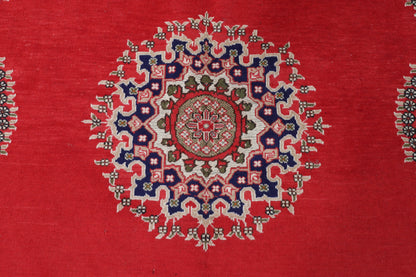199 x 291 cm | Alfombra Kilm Multicolor de Lana Tradicional Oriental Tejida a Mano
