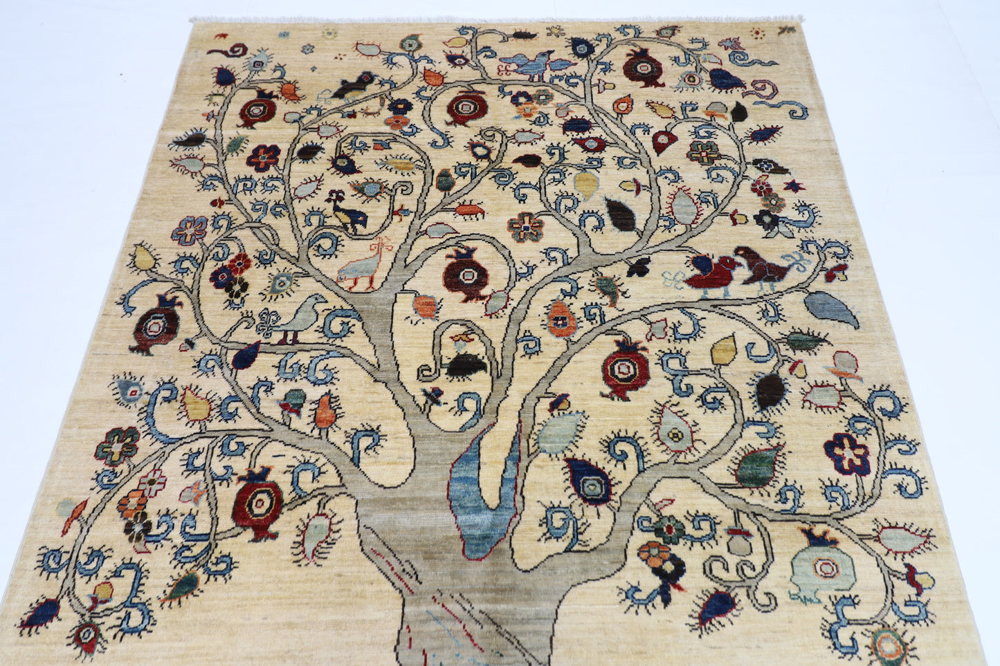 154 x 202 cm | Gabbeh Afghan Tribal Hand Knotted Veg Dye Wool carpet