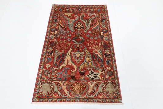 95 x 152 cm | Kawros Oriental Afghan Hand Knotted Wool carpet