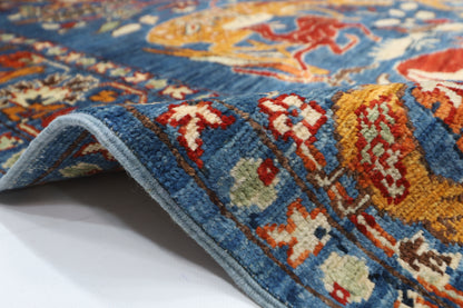 156 x 200 cm | Oriental Beer Animal Area Rug Afghan Hand Knotted Veg Dye Wool carpet