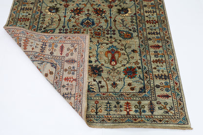 151 x 195 cm | Sultani Afghan Tribal Hand Knotted Veg Dye Wool carpet