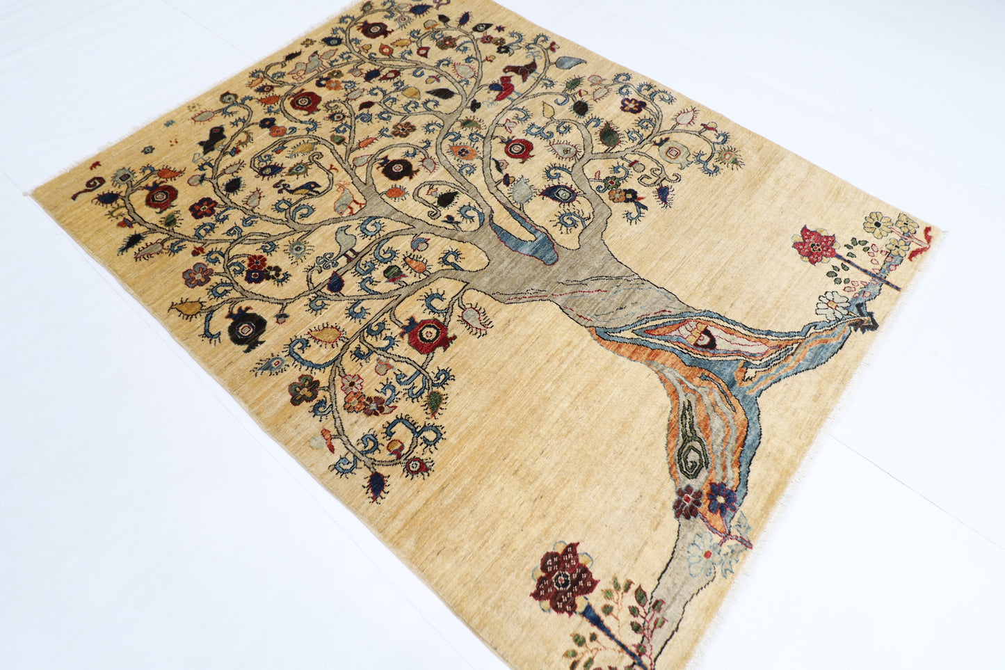 156 x 195 cm | Gabbeh Afghan Tribal Hand Knotted Veg Dye Wool carpet