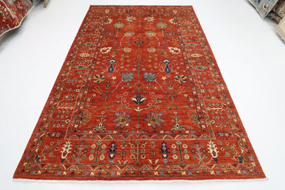 203 x 299 cm | Sultani Oriental Area Rug Afghan Hand Knotted Veg Dye Wool carpet