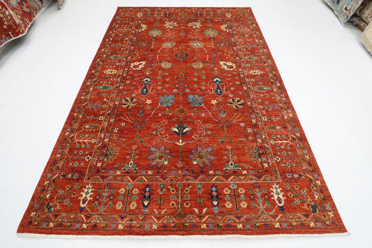 203 x 299 cm | Sultani Oriental Area Rug Afghan Hand Knotted Veg Dye Wool carpet