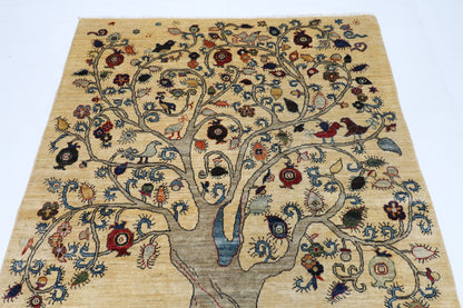 156 x 195 cm | Gabbeh Afghan Tribal Hand Knotted Veg Dye Wool carpet