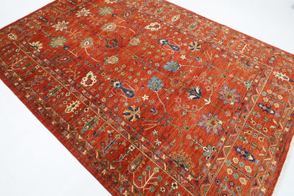 203 x 299 cm | Sultani Oriental Area Rug Afghan Hand Knotted Veg Dye Wool carpet