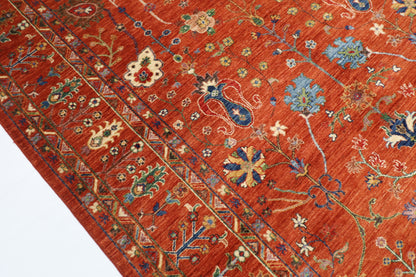 203 x 299 cm | Sultani Oriental Area Rug Afghan Hand Knotted Veg Dye Wool carpet