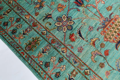 101 x 150 cm | Floral Oriental Afghan Hand Knotted Wool carpet