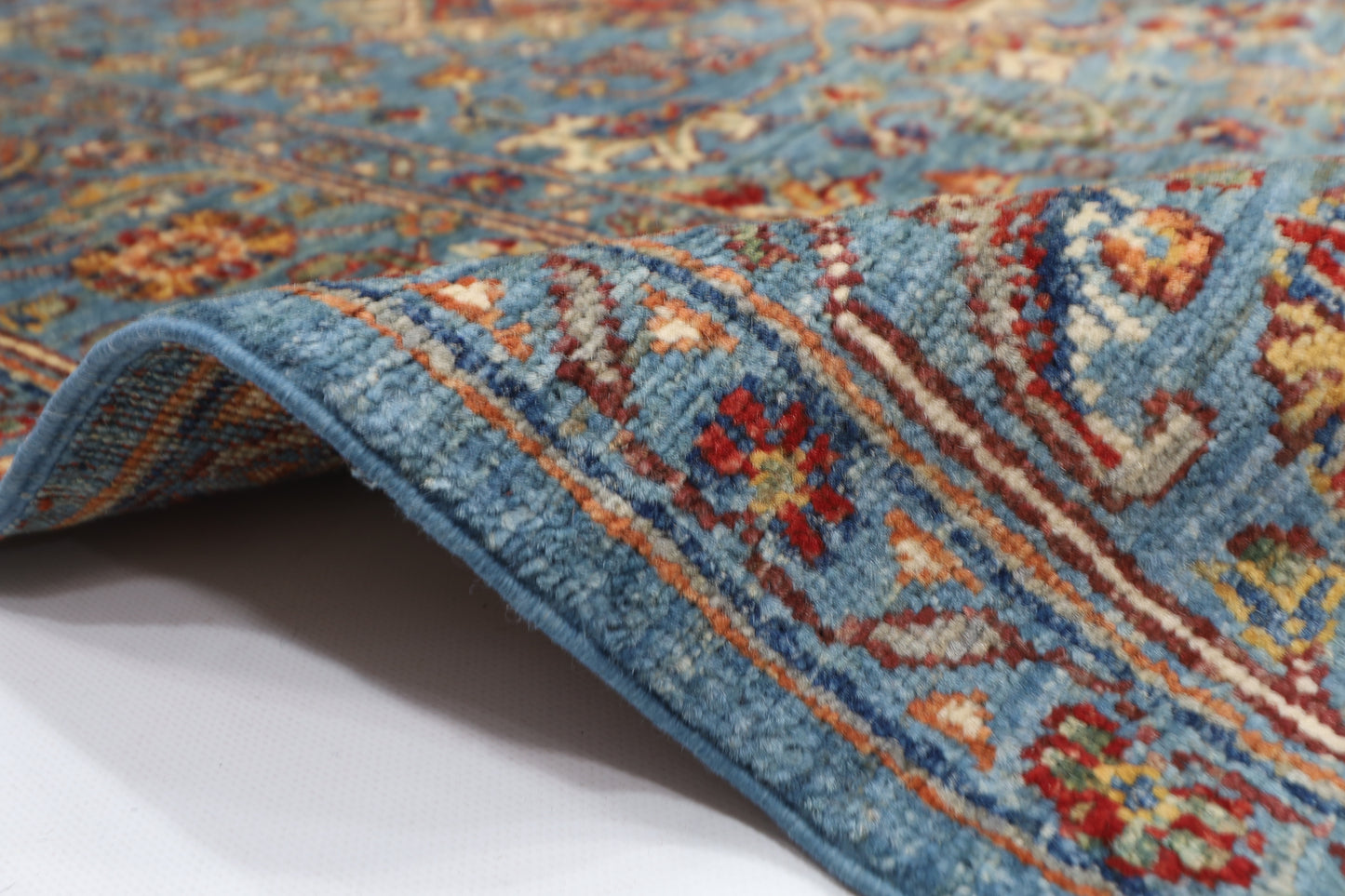 200 x 289 cm | Heriz Oriental Area Rug Afghan Hand Knotted Veg Dye Wool carpet
