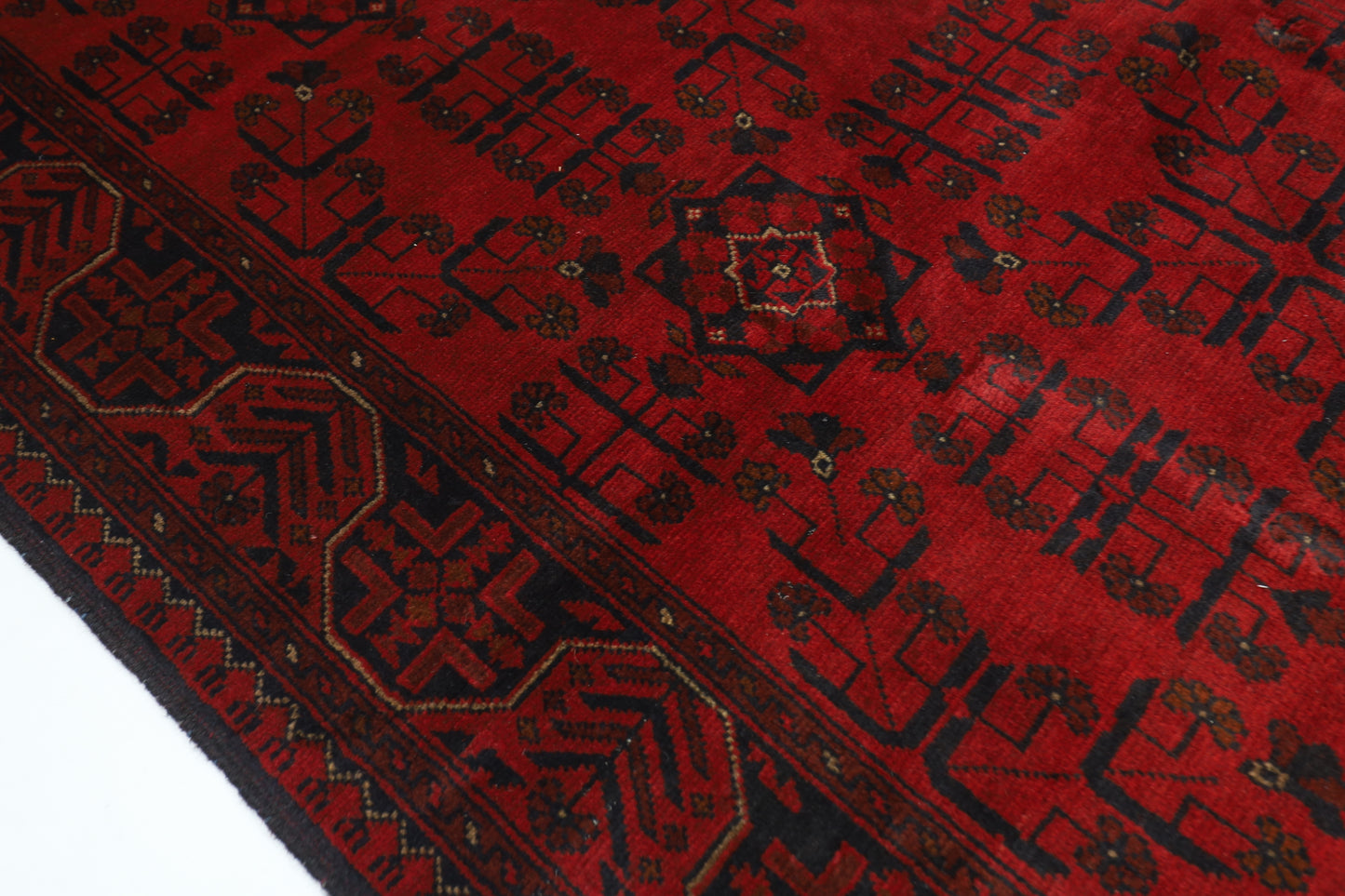 134 x 198 cm | Bokhara Red Oriental Area Rug Afghan Hand Knotted Wool carpet