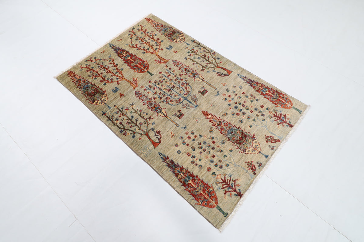 98 x 149 cm | Landscaper Oriental Afghan Hand Knotted Wool carpet