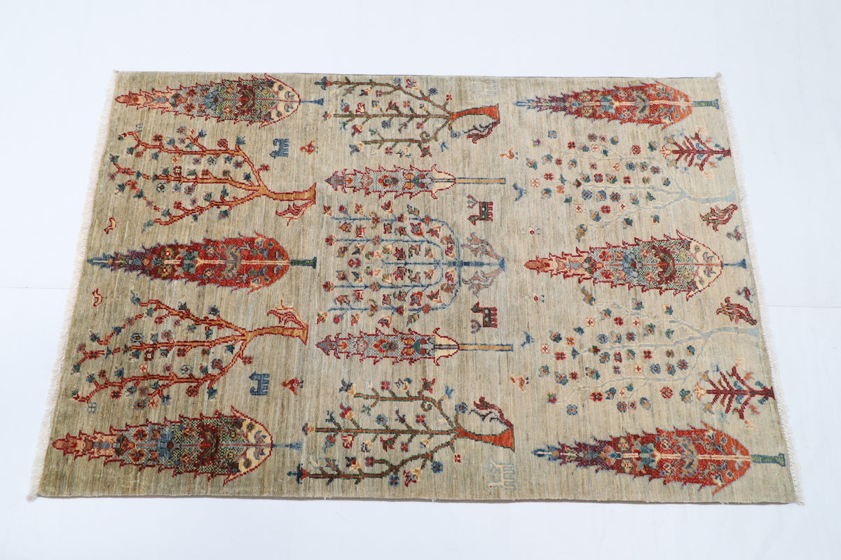 98 x 149 cm | Landscaper Oriental Afghan Hand Knotted Wool carpet