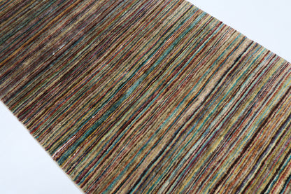 85 x 183 cm | Gabbeh Afghan Tribal Hand Knotted Veg Dye Wool Runner