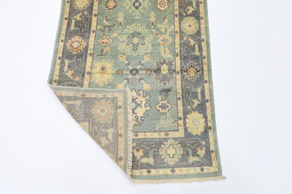 82 x 298 cm | Oushak Afghan Tribal Hand Knotted Veg Dye Wool Runner