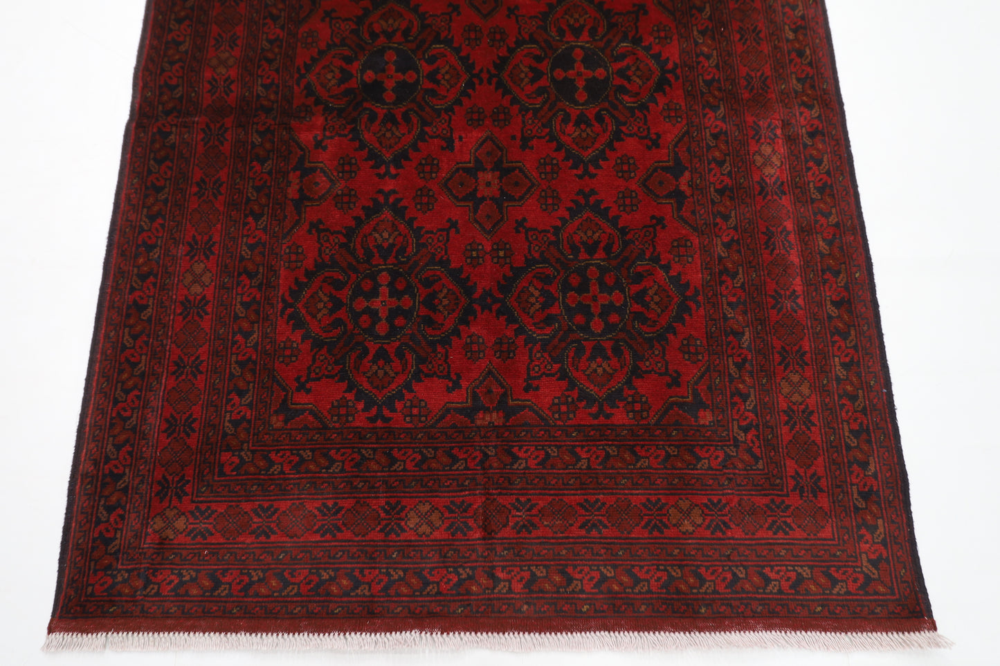 133 x 197 cm | Oriental Red Area Rug Afghan Hand Knotted Wool carpet