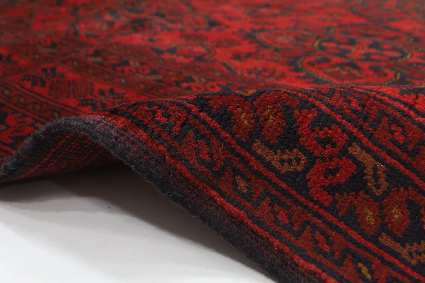 133 x 197 cm | Oriental Red Area Rug Afghan Hand Knotted Wool carpet