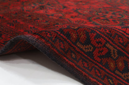 133 x 197 cm | Oriental Red Area Rug Afghan Hand Knotted Wool carpet
