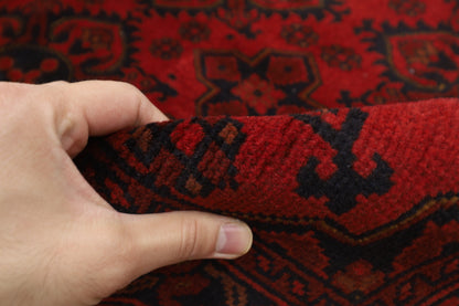 133 x 197 cm | Oriental Red Area Rug Afghan Hand Knotted Wool carpet