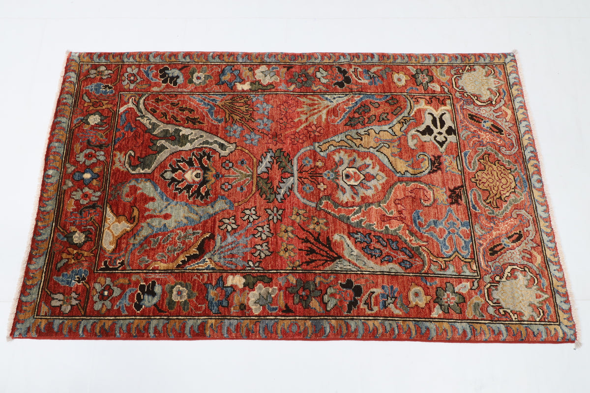 95 x 155 cm | Kawros Oriental Afghan Hand Knotted Wool carpet