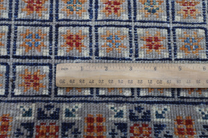 83 x 348 cm | Mamluk Afghan Tribal Hand Knotted Veg Dye Wool Runner