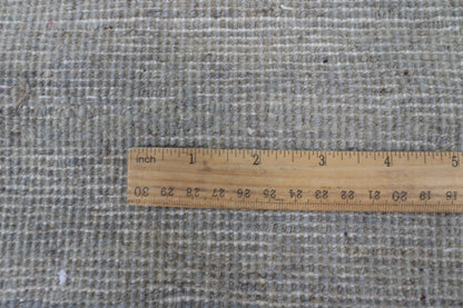 247 x 298 cm | Gabbeh Gray Design Hand Knotted Wool Afghan Carpet