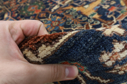 306 x 426 cm | Bidjar Blue Design Hand Knotted Wool Afghan Carpet