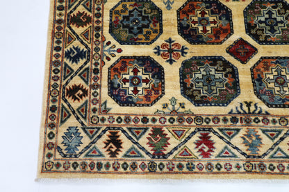 153 x 197 cm | Ersari Afghan Tribal Hand Knotted Veg Dye Wool Runner
