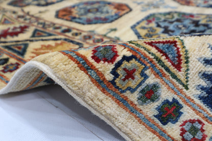 153 x 197 cm | Ersari Afghan Tribal Hand Knotted Veg Dye Wool Runner