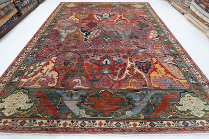 311 x 421 cm | Kawros Design Hand Knotted Wool Afghan Carpet