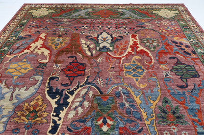 311 x 421 cm | Kawros Design Hand Knotted Wool Afghan Carpet
